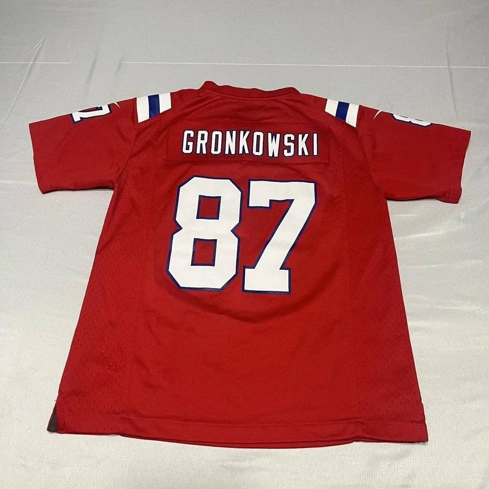 Nike New England Patriots Red Alternate Rob Gronkowski Jersey Size Youth M NFL